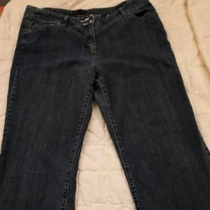 Dana Buchman boot cut, higher waist jeans